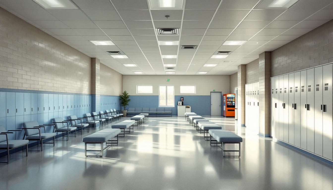 Visitation area at Cotton Correctional Facility