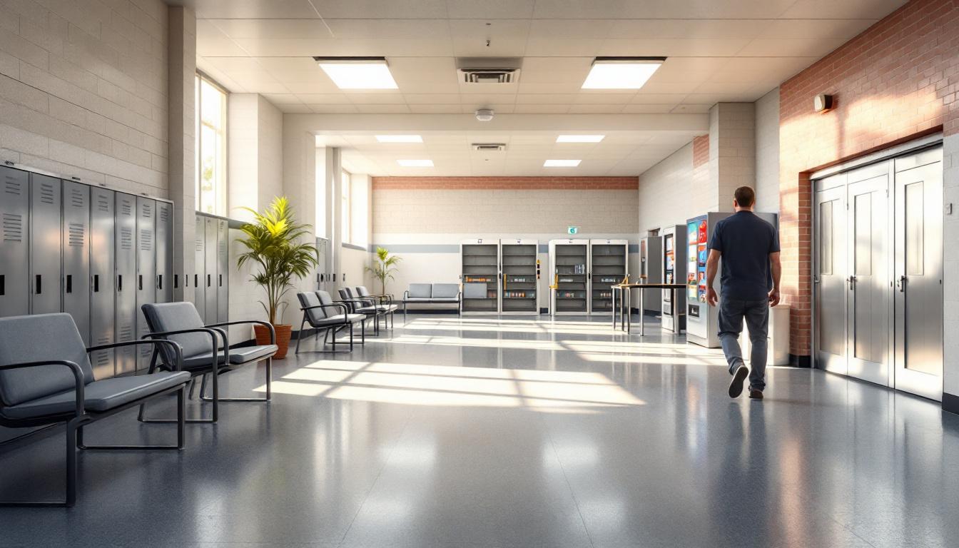 Visitation area at Baraga Maximum Correctional