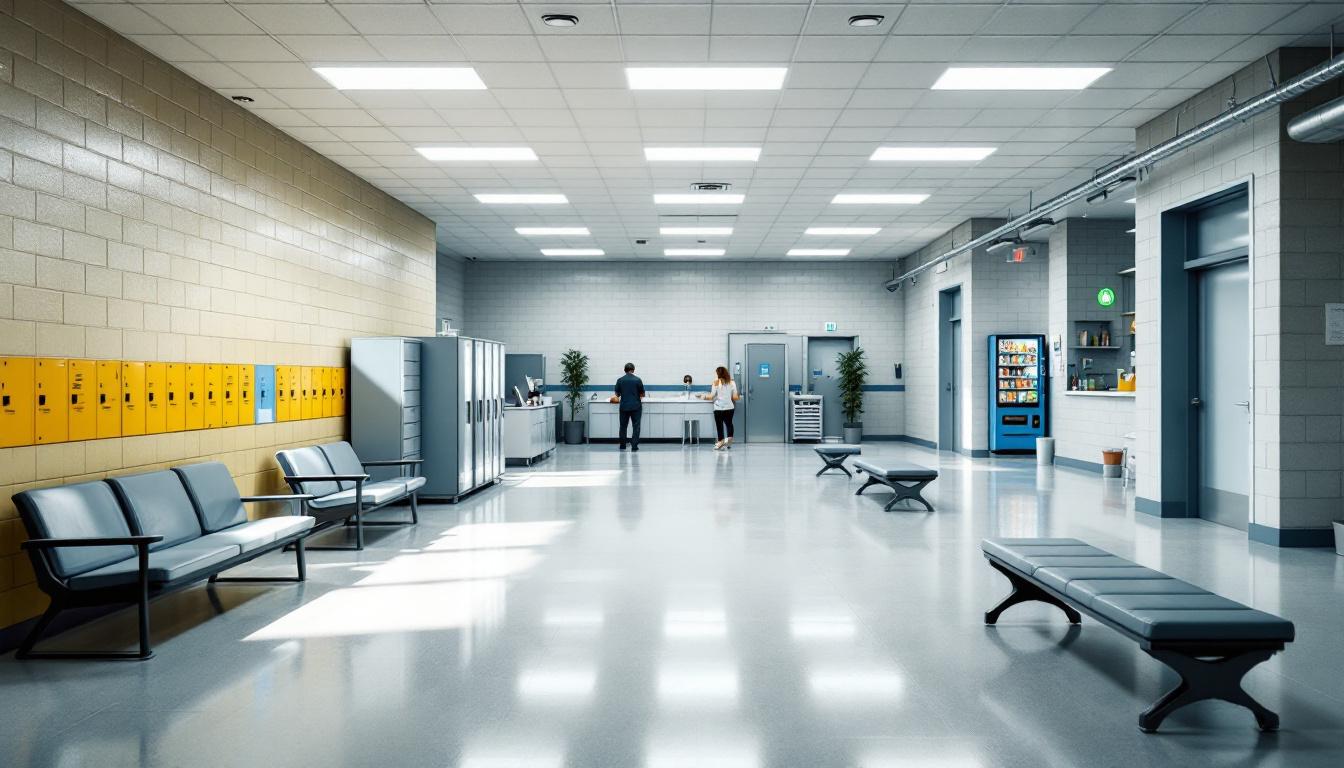 Visitation facilities and waiting area at Chippewa Correctional Facility