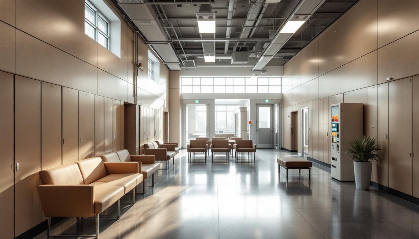 Visitation facilities and waiting area at Carson City Correctional