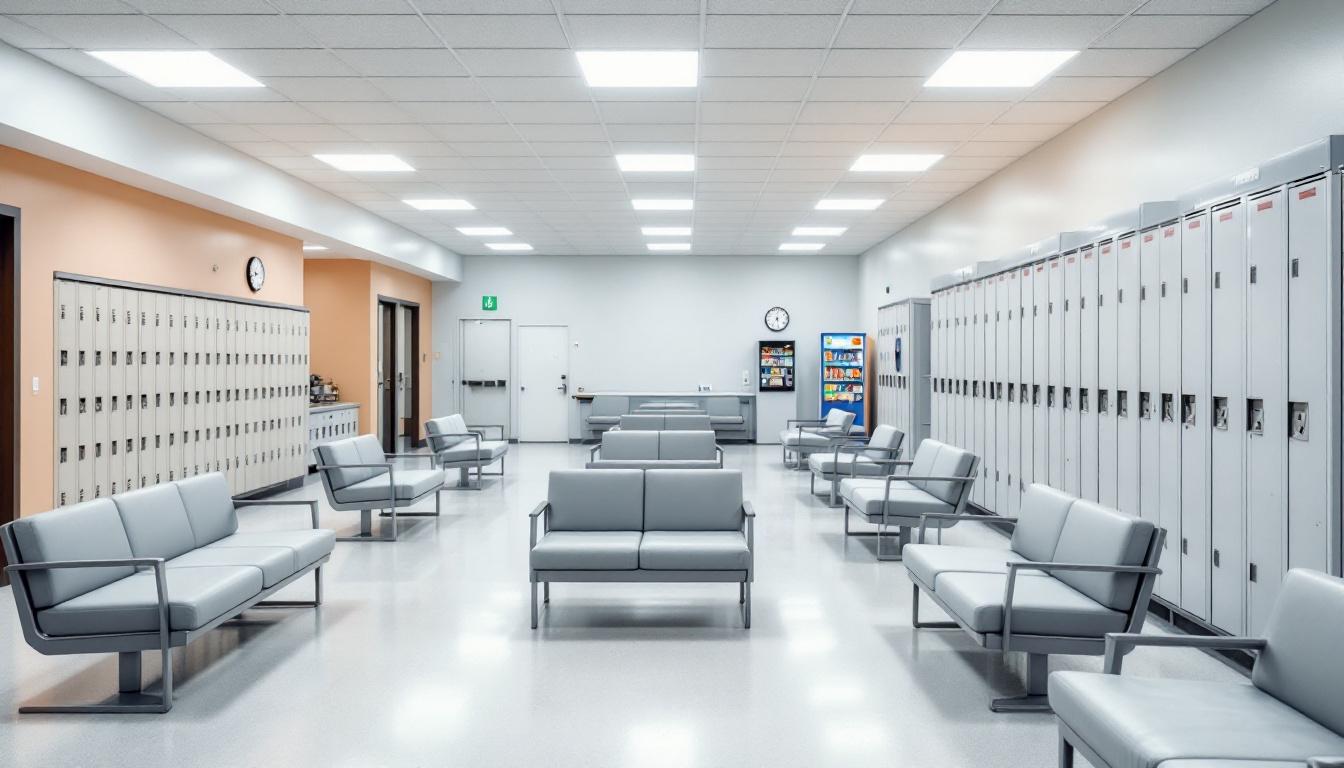Visitation area at Shiawassee County Jail