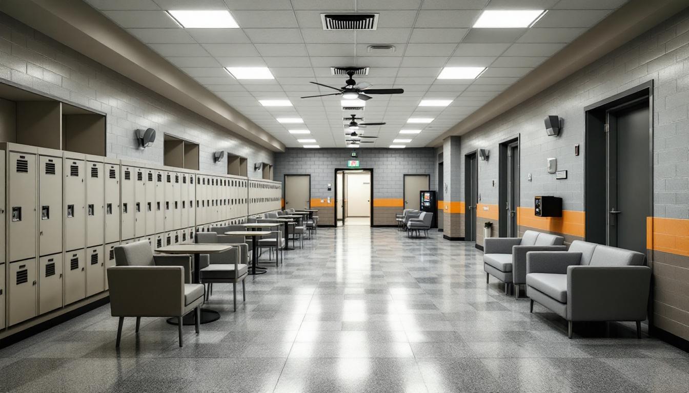 Visitation area at Milwaukee Secure Detention Facility