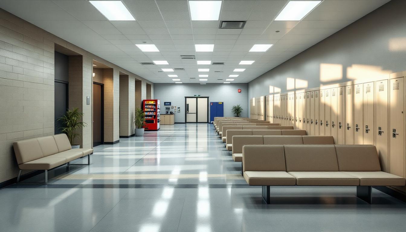 Visitation facilities and waiting area at Ernest Brooks Correctional Facility