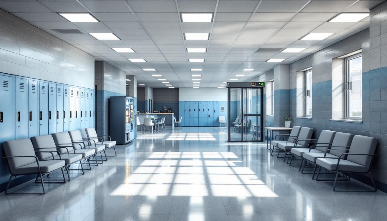Visitation facilities and waiting area at Cooper Street Correctional