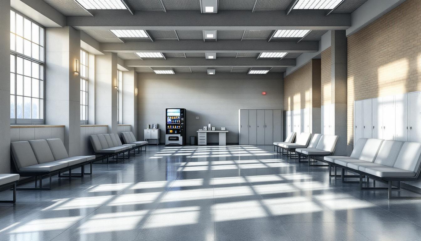 Visitation facilities and waiting area at Sheriff's Office