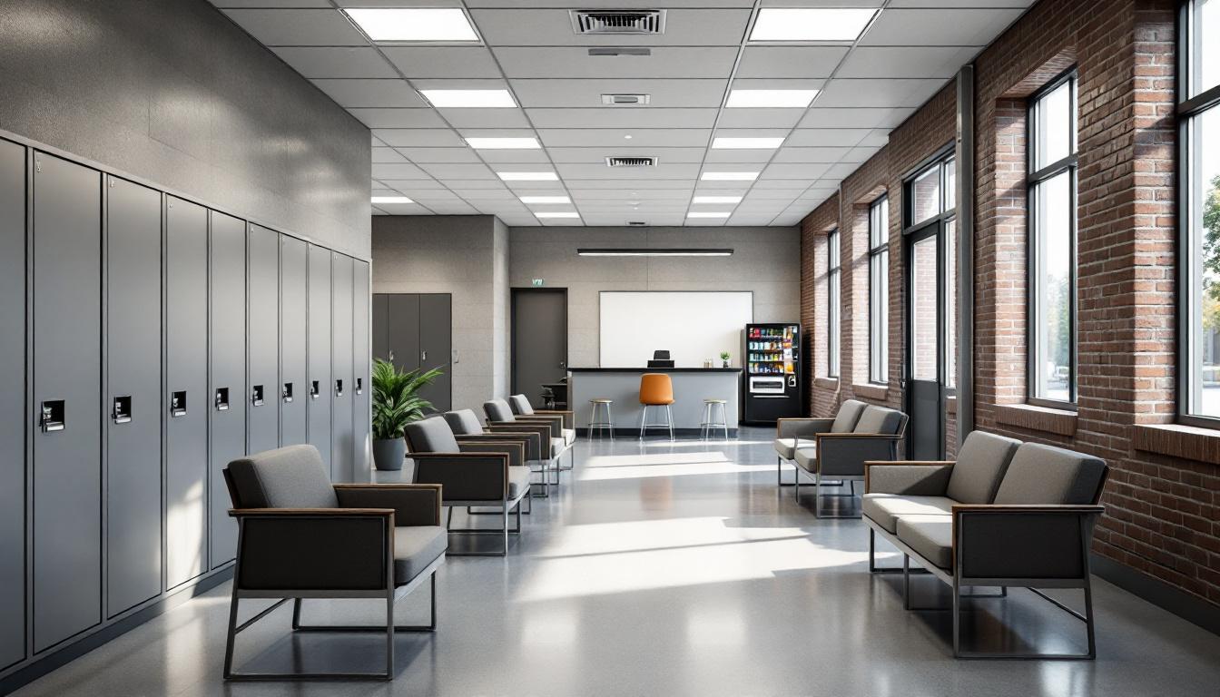Visitation facilities and waiting area at Kinross Correctional Facility
