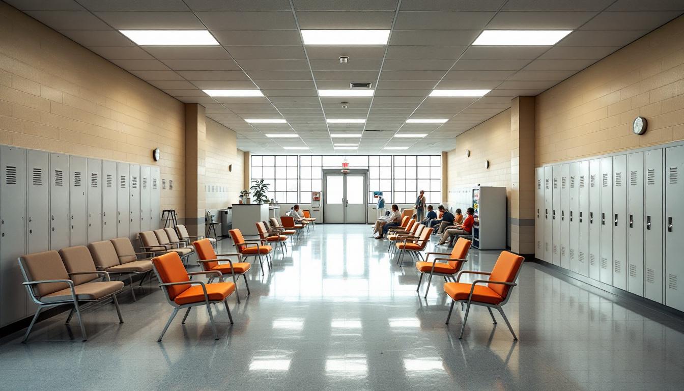 Visitation area at Montcalm County Jail