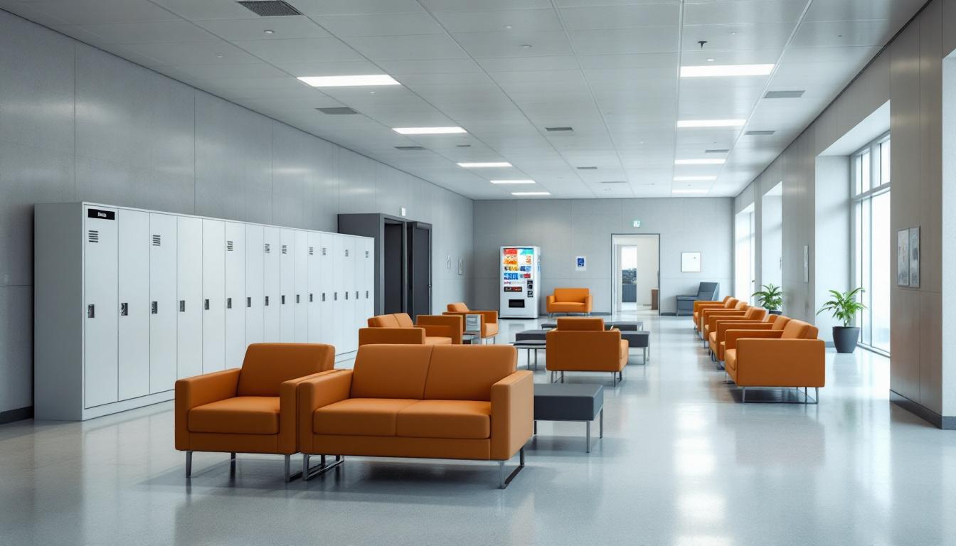 Visitation area at Manistee County Jail