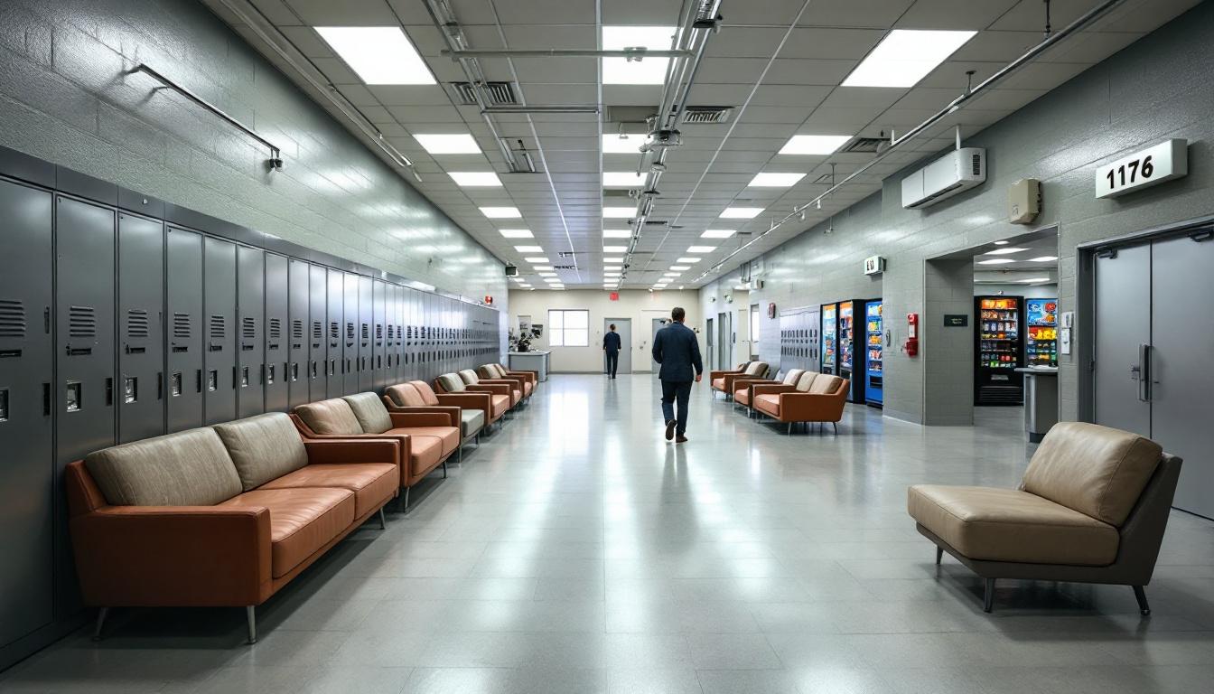 Visitation area at Ottawa County Jail
