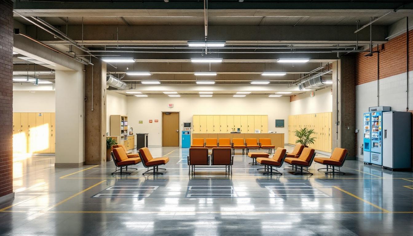 Visitation area at Delta County Sheriff’s Department