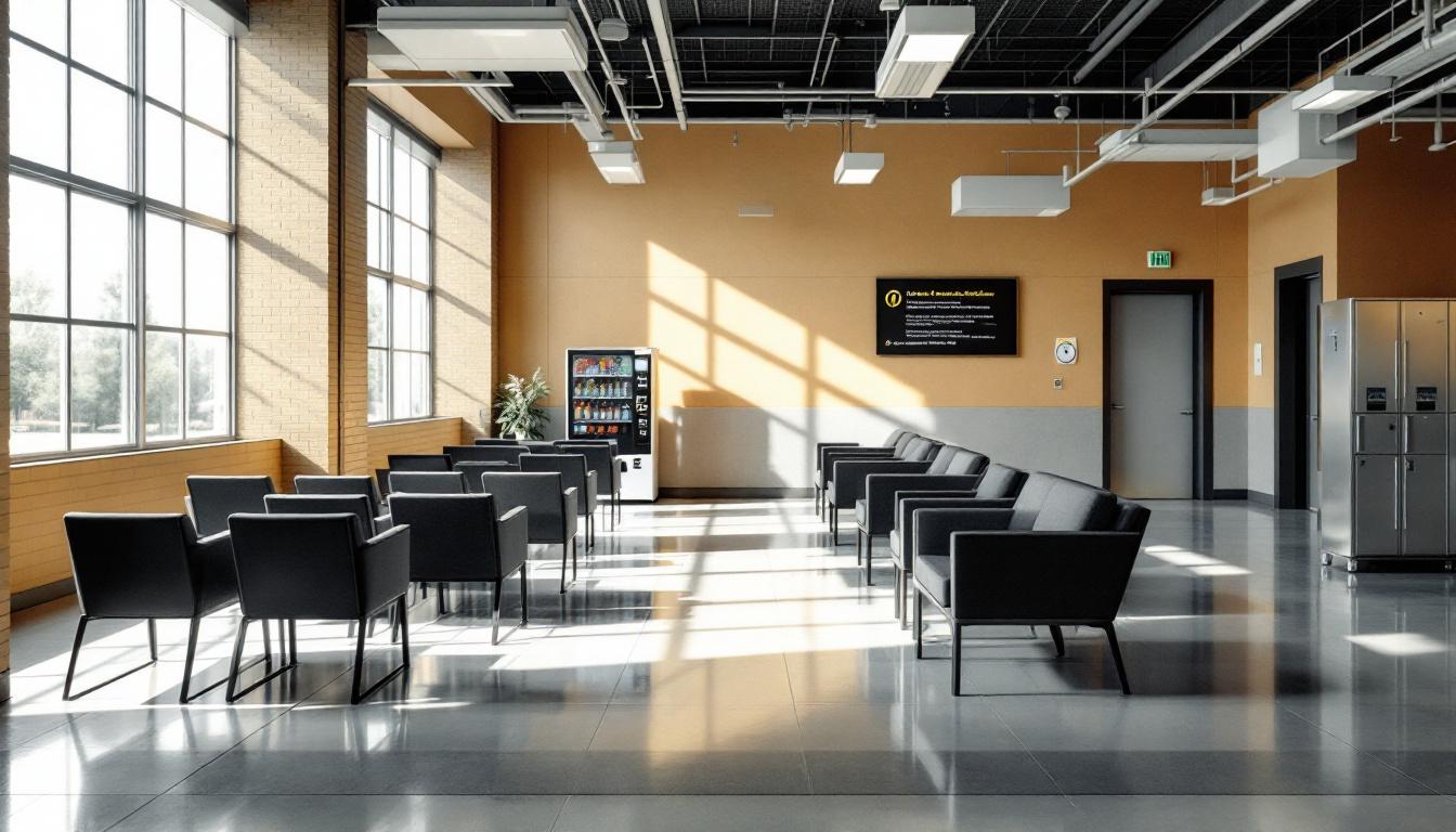 Visitation area at Lapeer County Jail