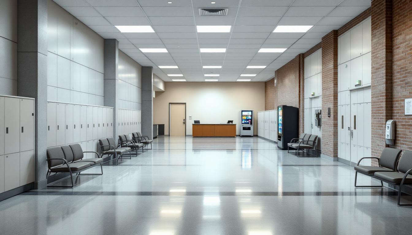 Visitation facilities and waiting area at Ogemaw County Correctional Facility