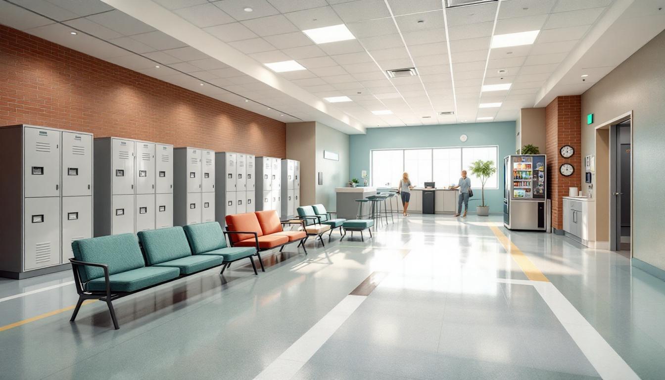 Visitation facilities and waiting area at Benzie County Jail Operations