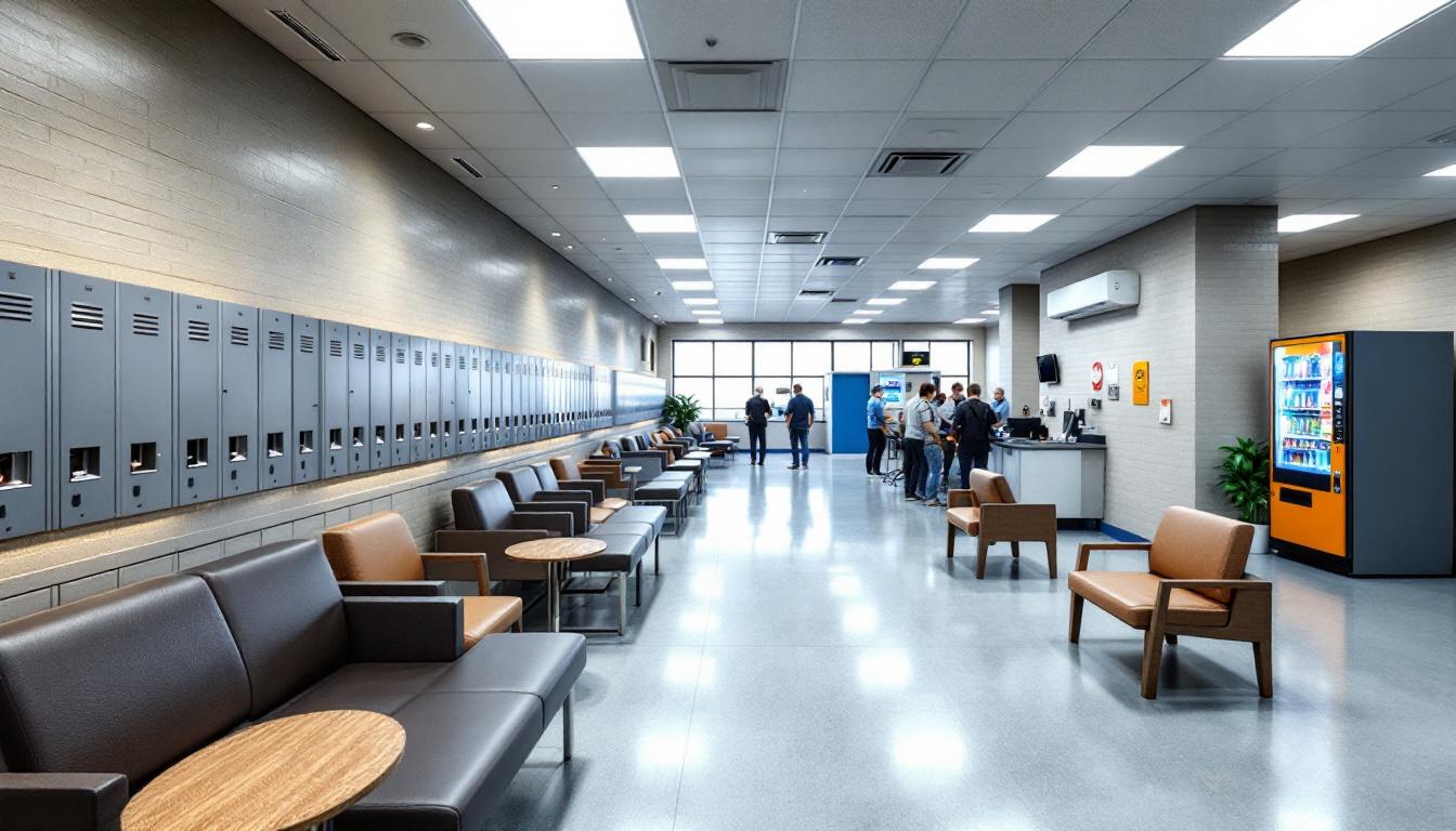 Visitation area at NORTHLAKE CORRECTIONAL FACILITY