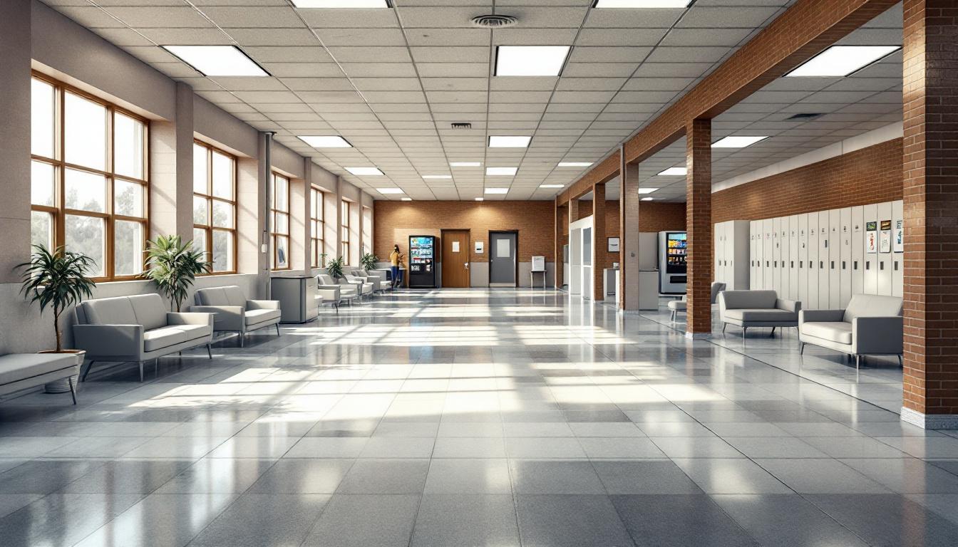 Visitation facilities and waiting area at Gladwin County Sheriff's Office
