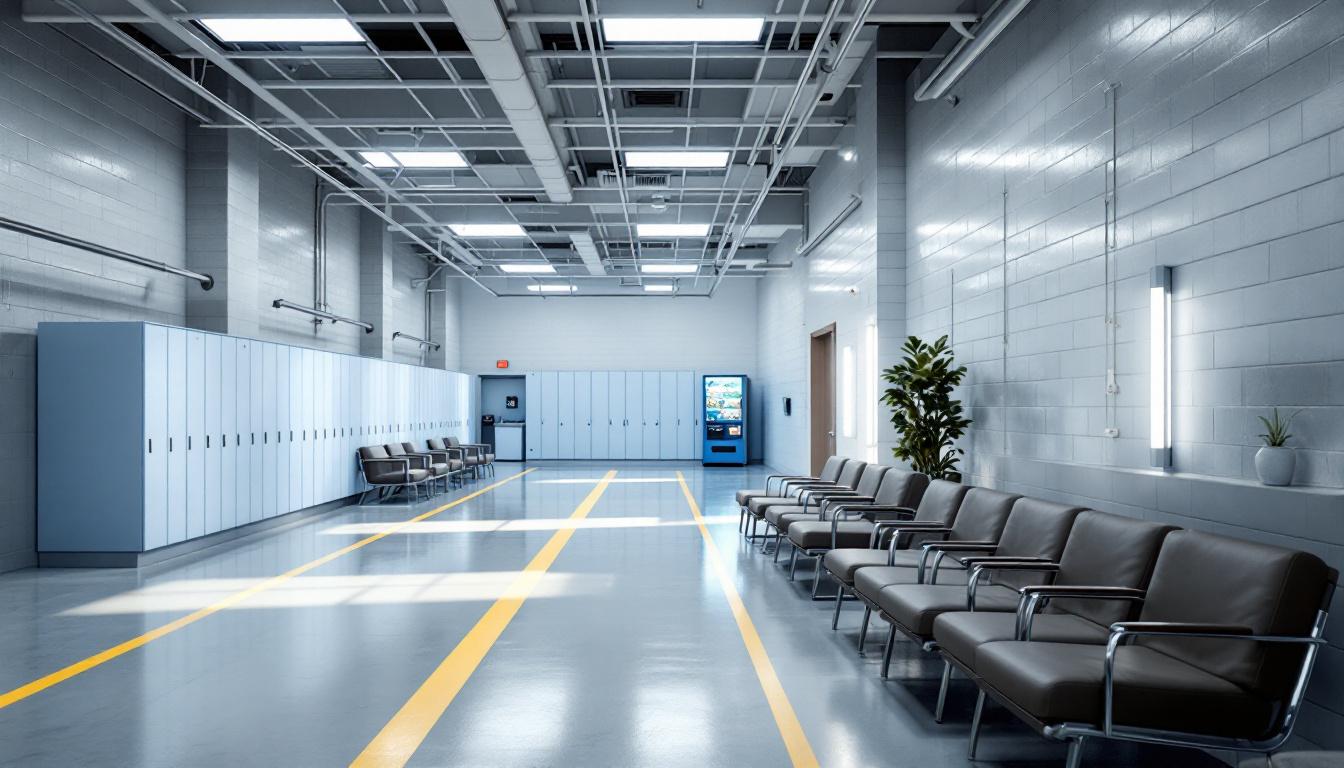 Visitation facilities and waiting area at Newaygo County Jail