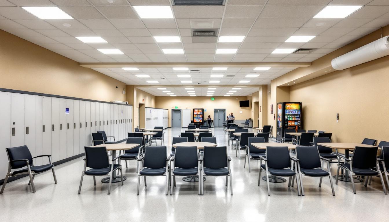 Visitation facilities and waiting area at Marion County Jail