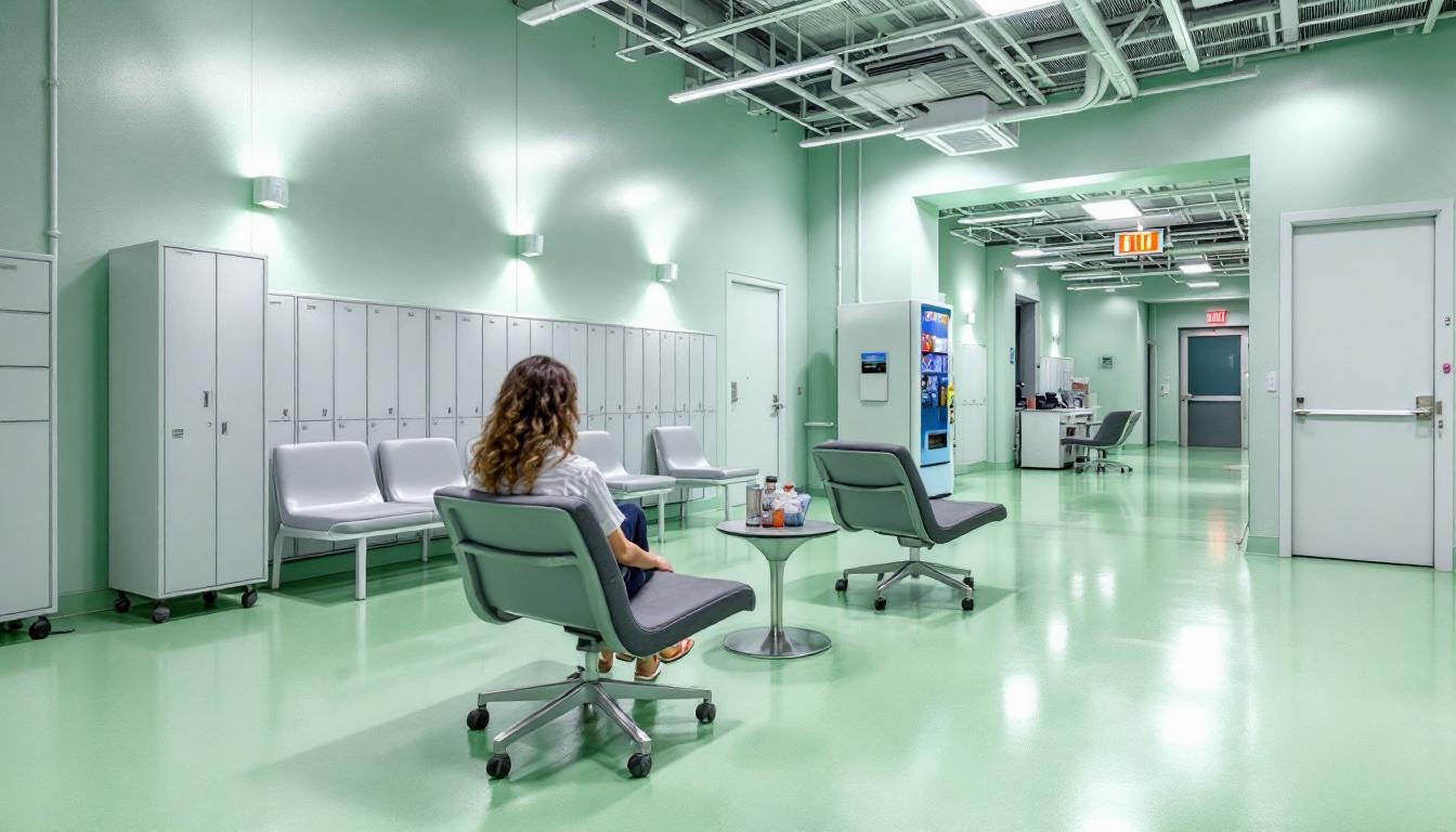Visitation area at USP Terre Haute