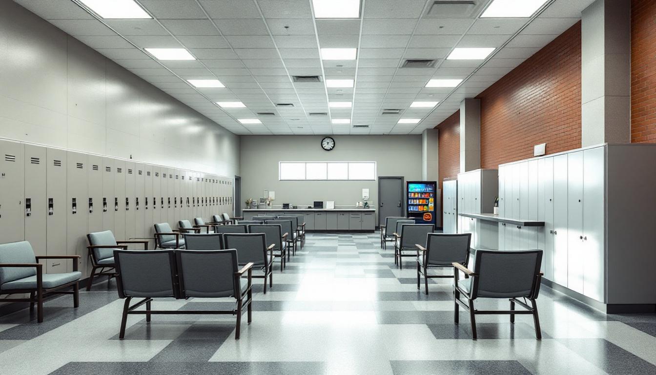 Visitation facilities and waiting area at Hamilton County Jail