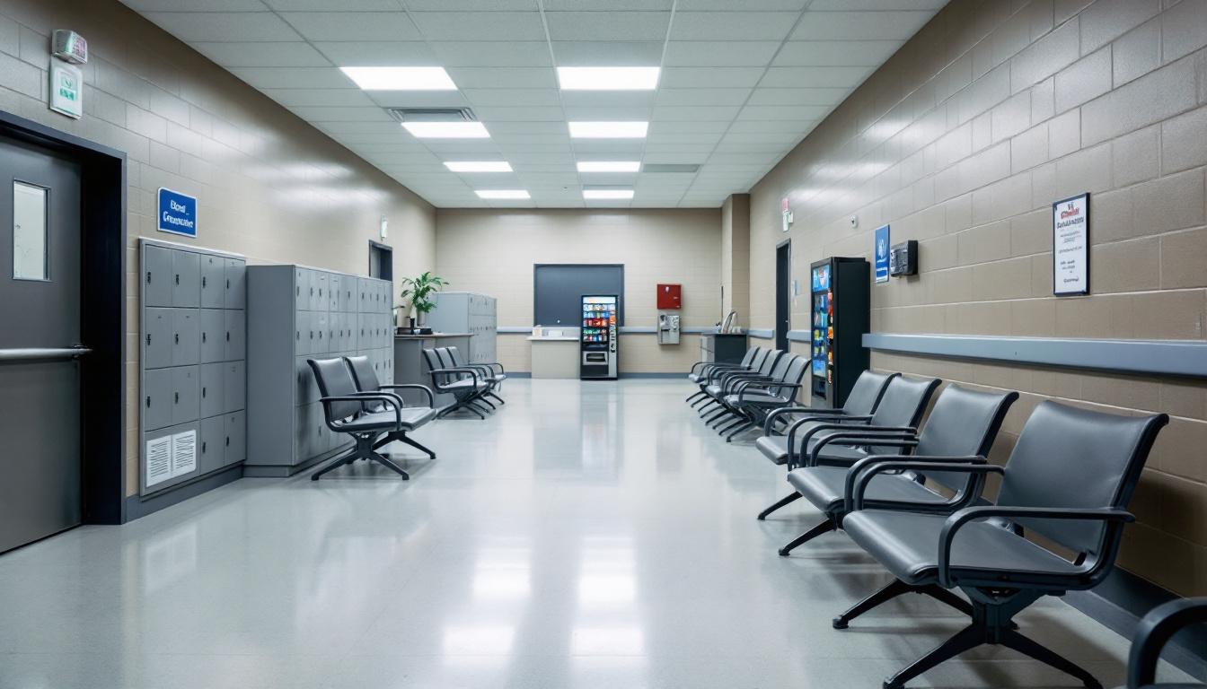 Visitation area at Rockville Correctional Facility