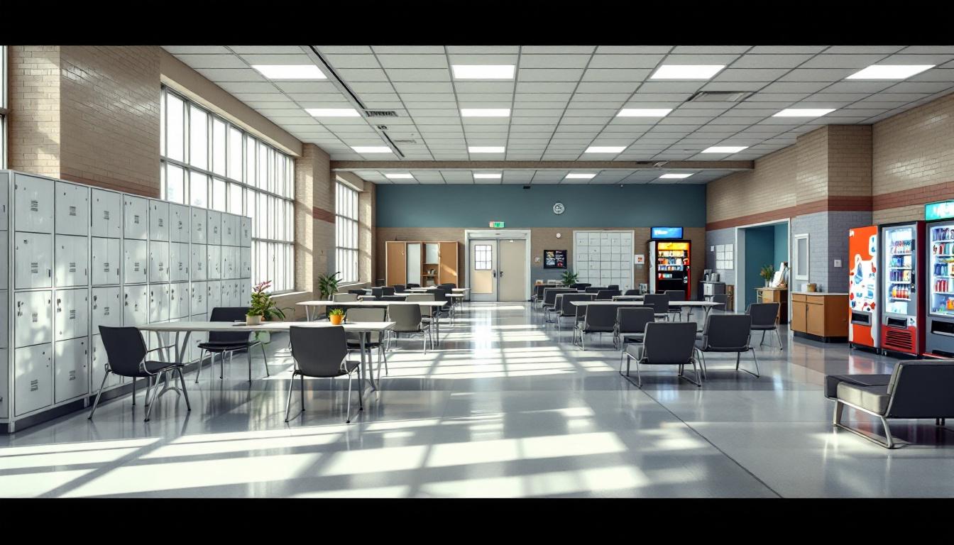 Visitation area at Branchville Correctional Facility