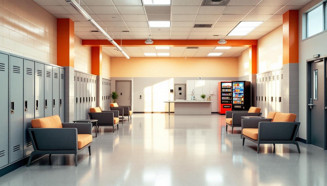 Visitation facilities and waiting area at Allen County Jail