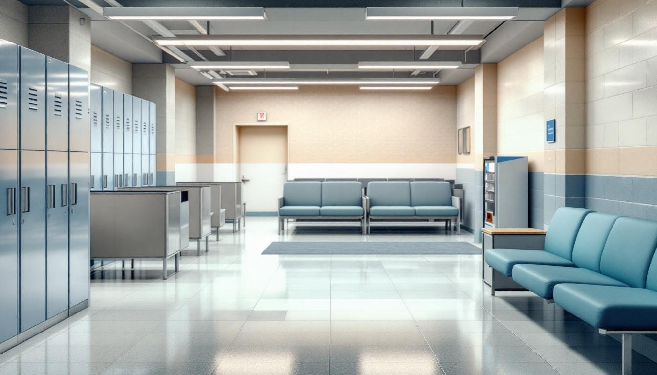 Visitation area at Plainfield Correctional Facility