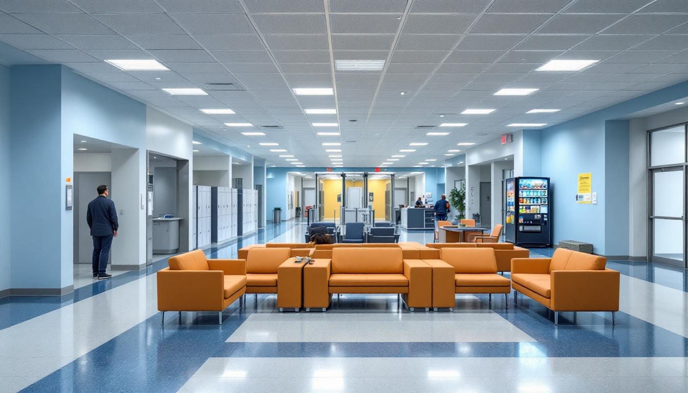 Visitation area at Lagrange County Sheriff's Office