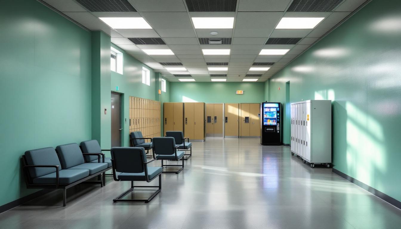 Visitation facilities and waiting area at Scott County Jail