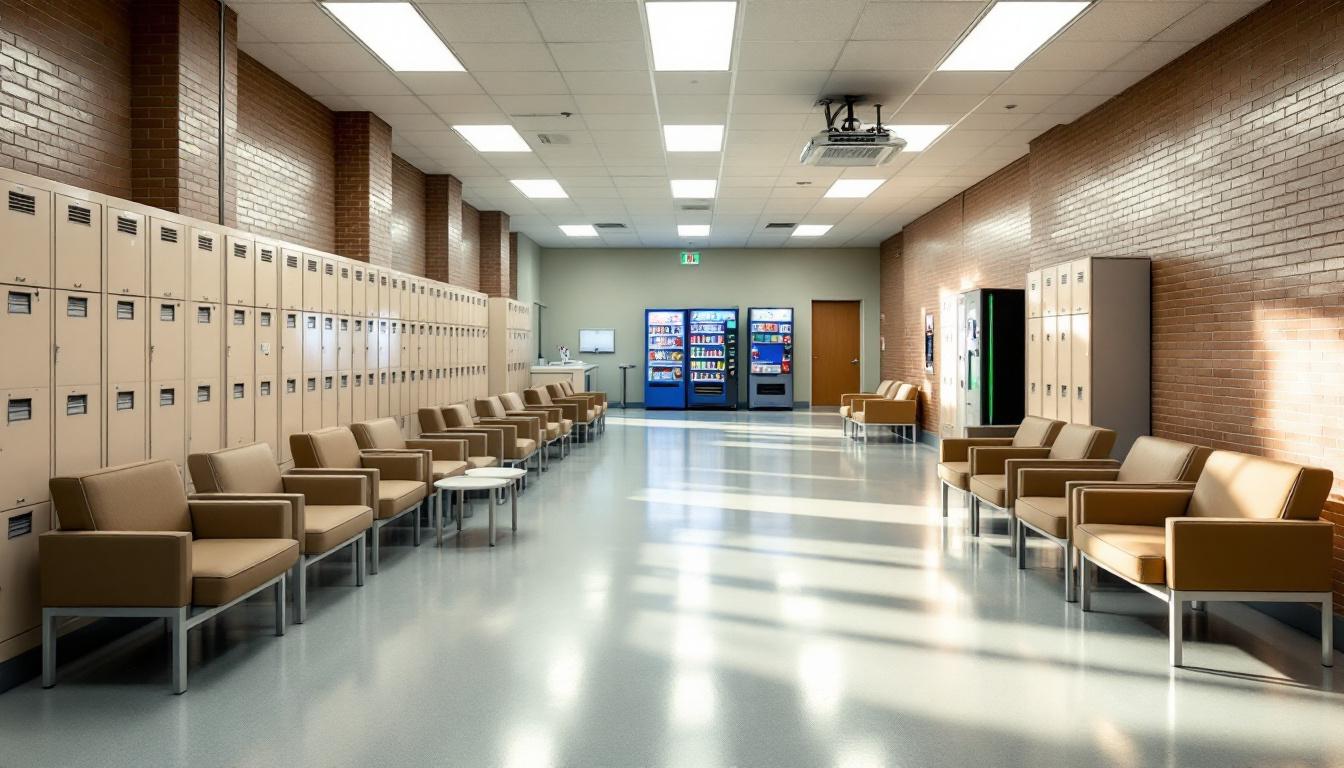 Visitation facilities and waiting area at Switzerland County Sheriff Office