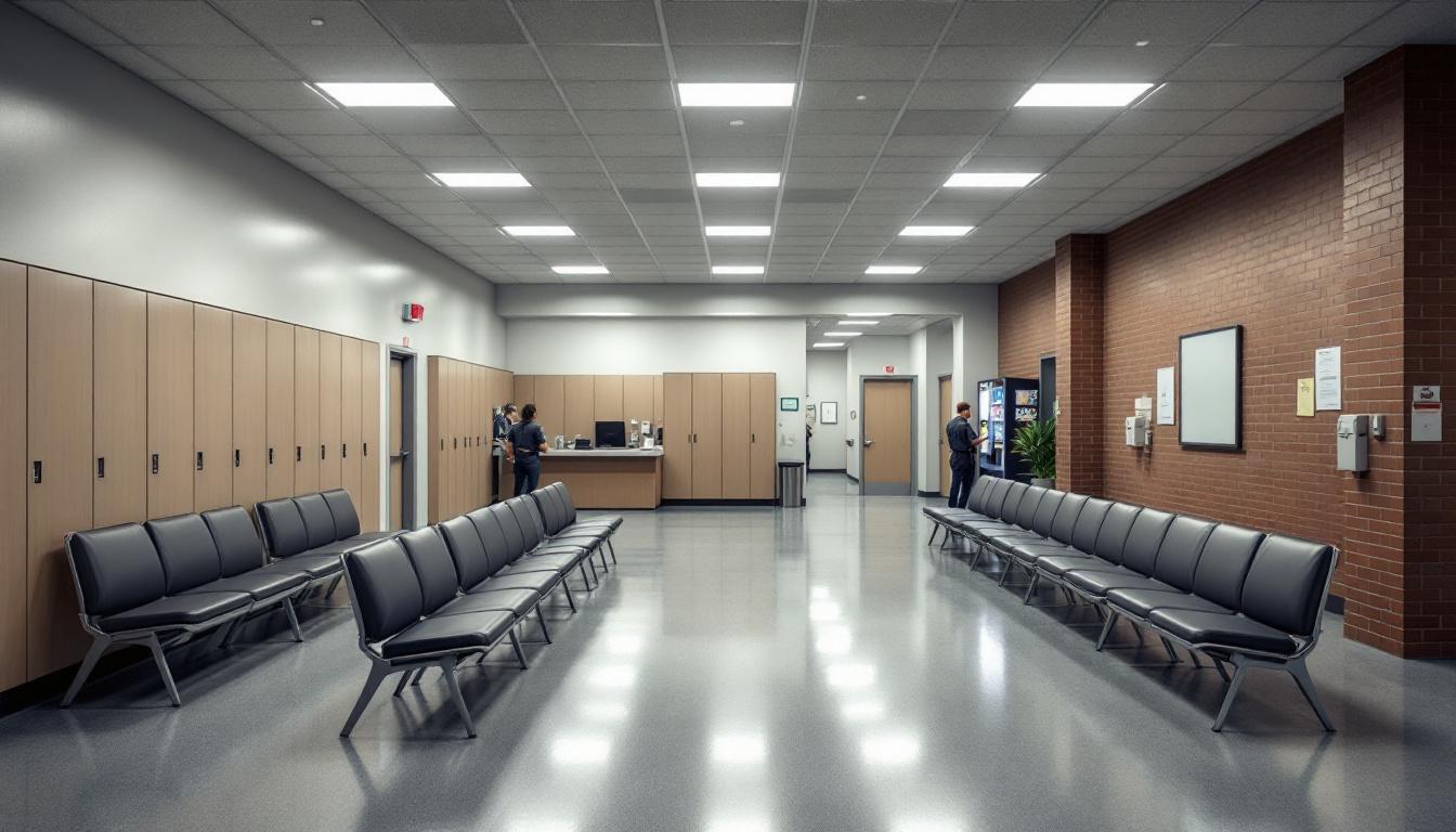Visitation area at Posey County Jail
