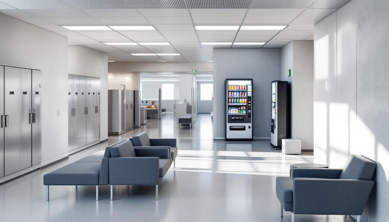 Visitation area at Madison Correctional Facility