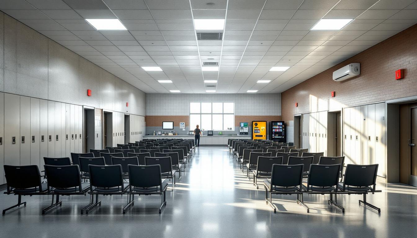 Visitation facilities and waiting area at Reception Diagnostic Center