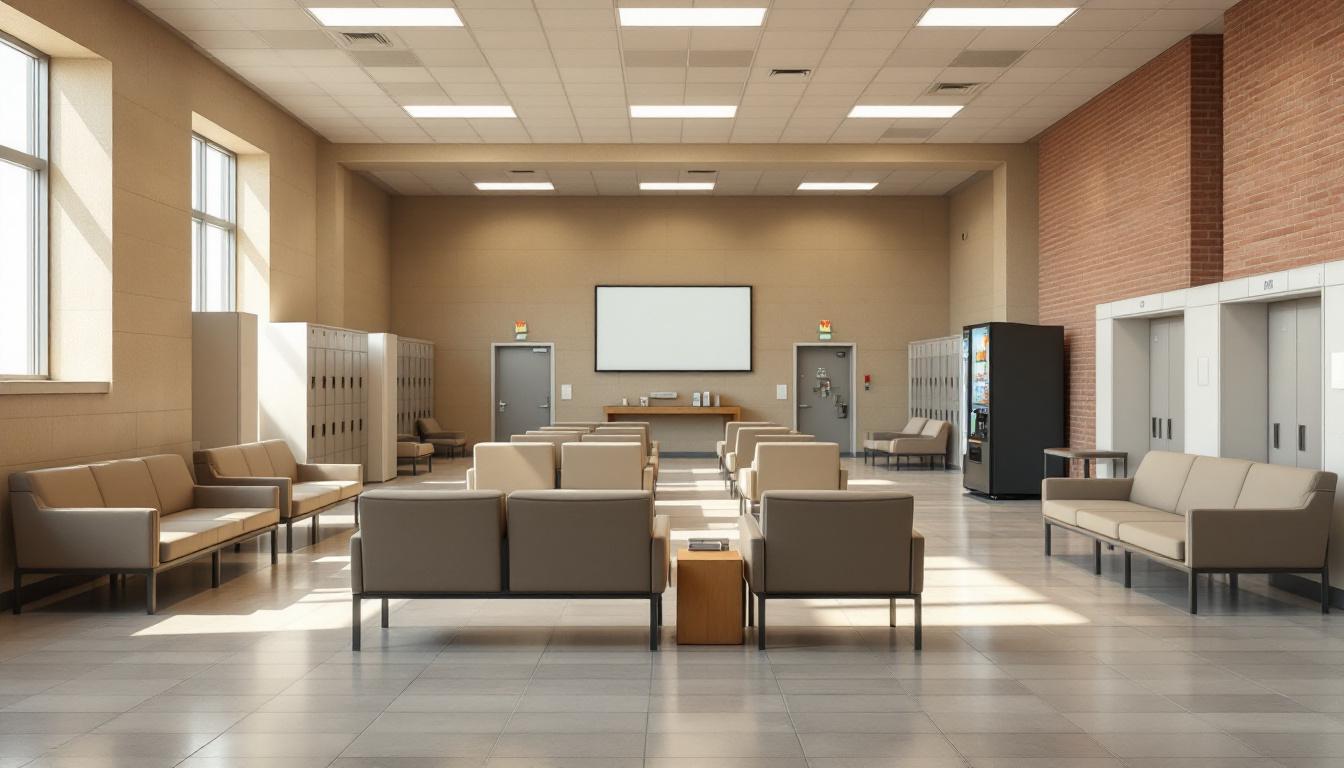 Visitation facilities and waiting area at Sullivan County Jail