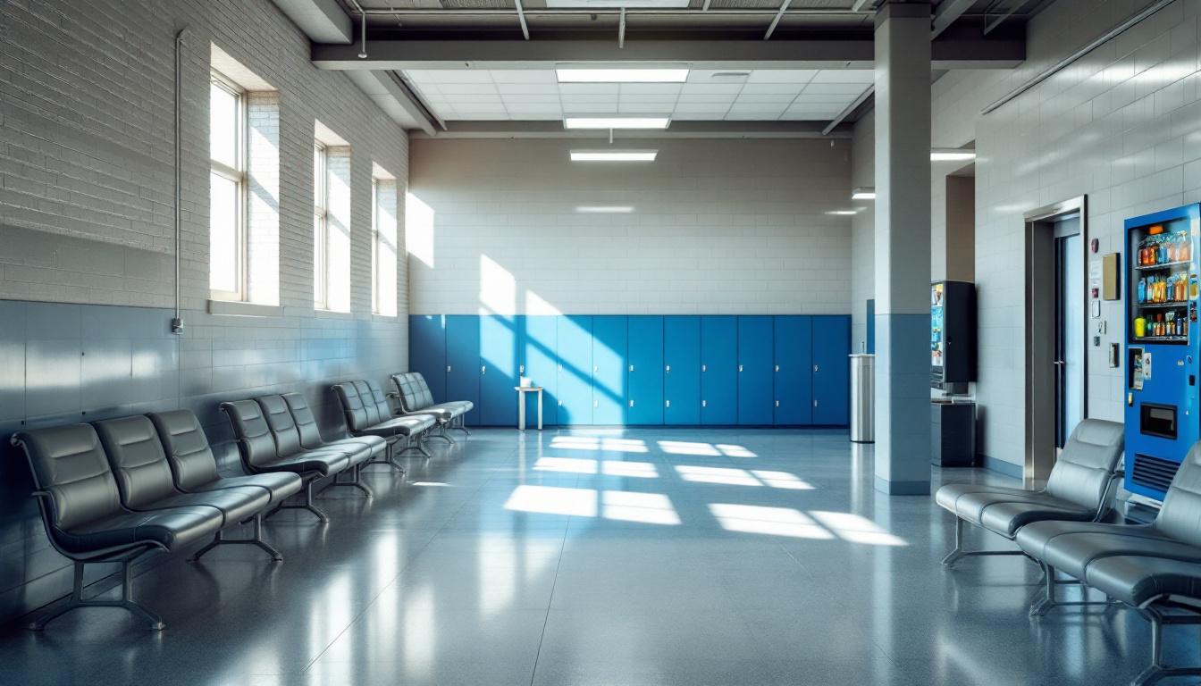 Visitation area at Vermillion County Sheriff & Jail