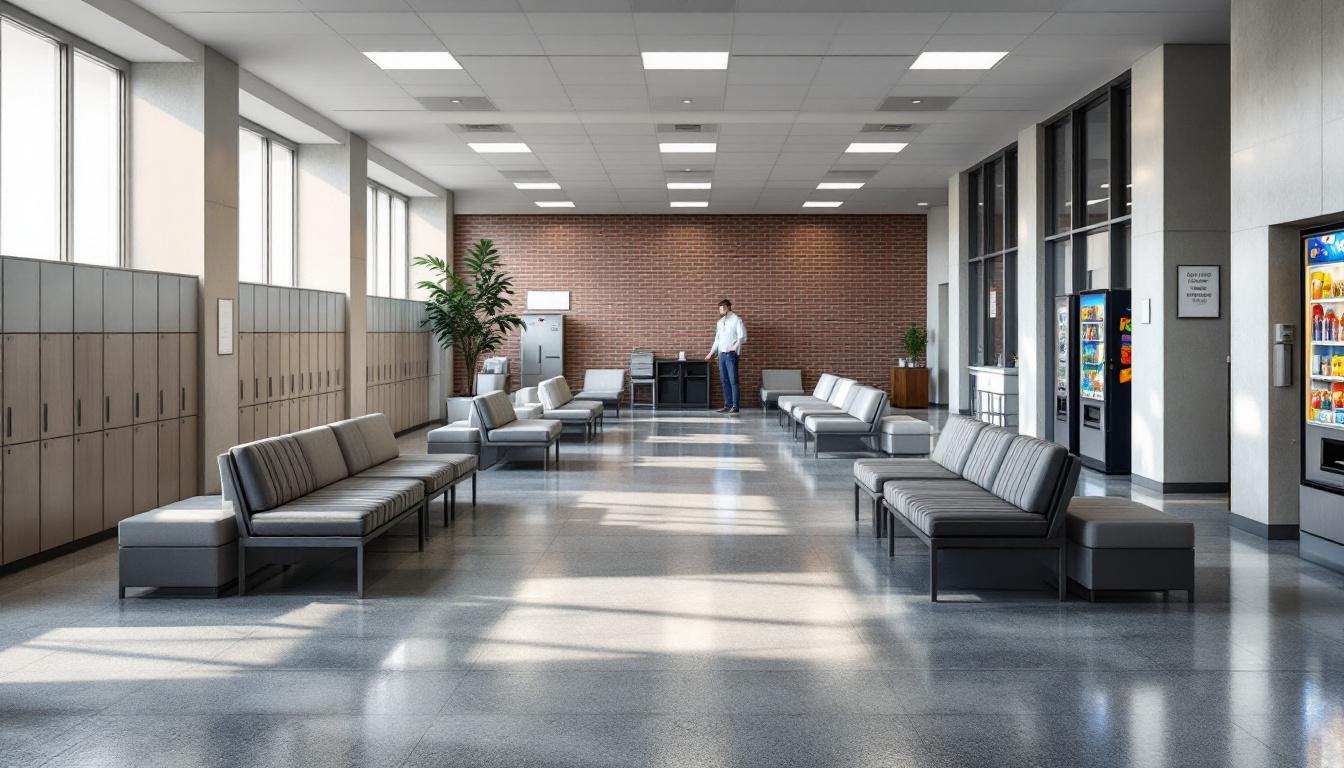 Visitation facilities and waiting area at Dearborn County Jail