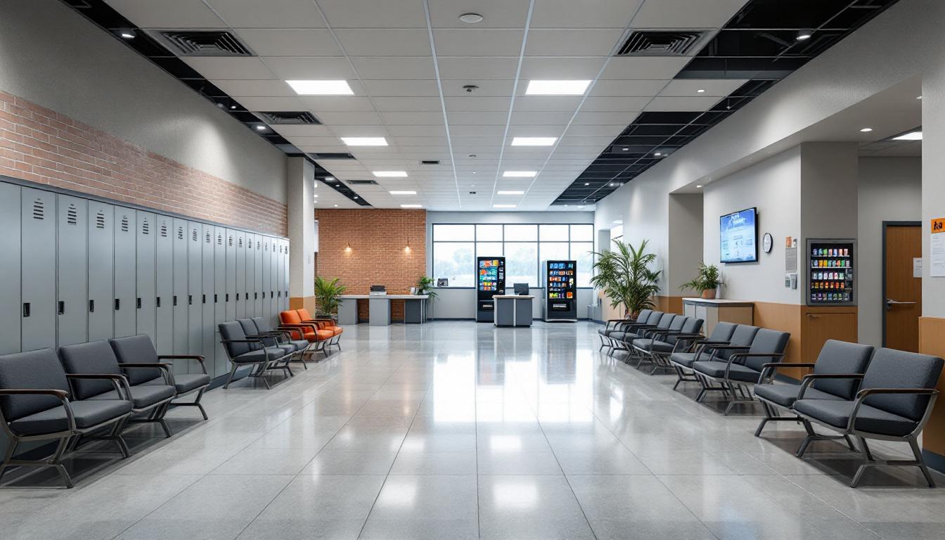 Visitation facilities and waiting area at St Joseph County Juvenile Justice