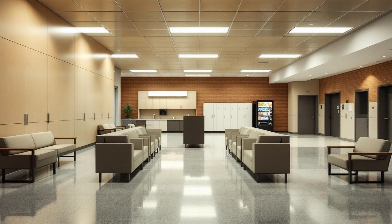 Visitation area at Fulton Reception and Diagnostic Center