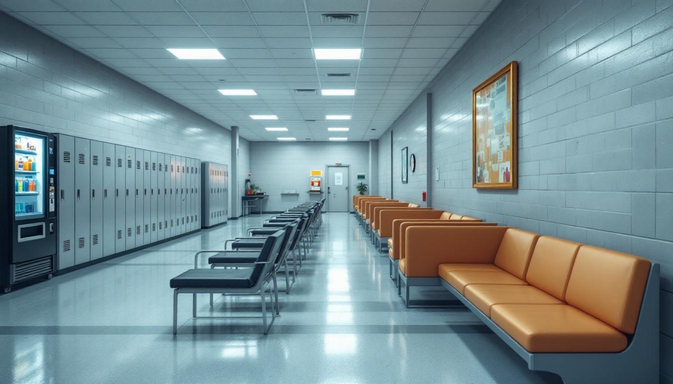 Visitation facilities and waiting area at Butler County Sheriff's Department