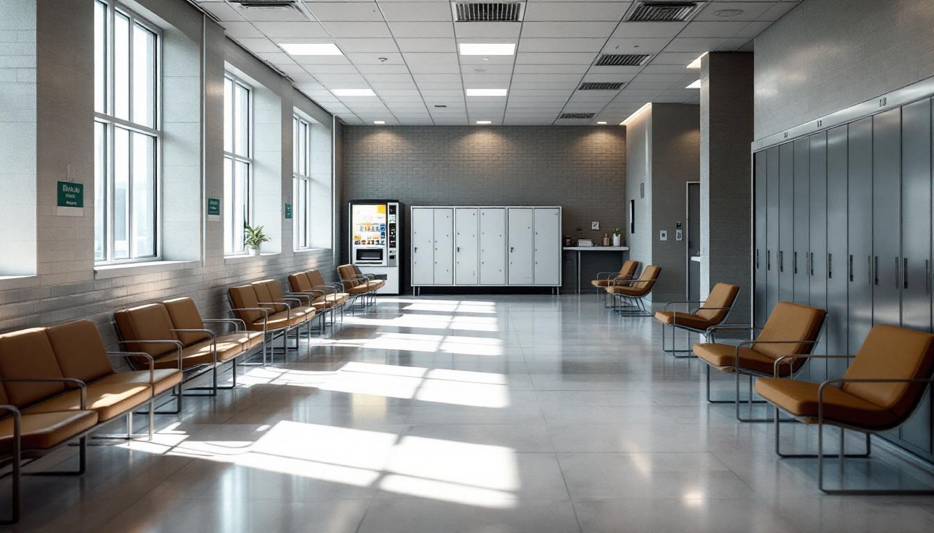Visitation facilities and waiting area at Chillicothe Correctional Institution