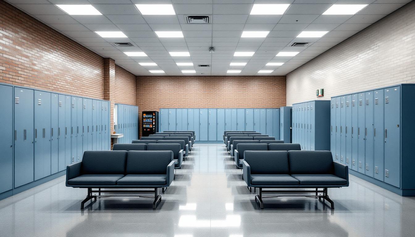 Visitation facilities and waiting area at St. Charles County Corrections