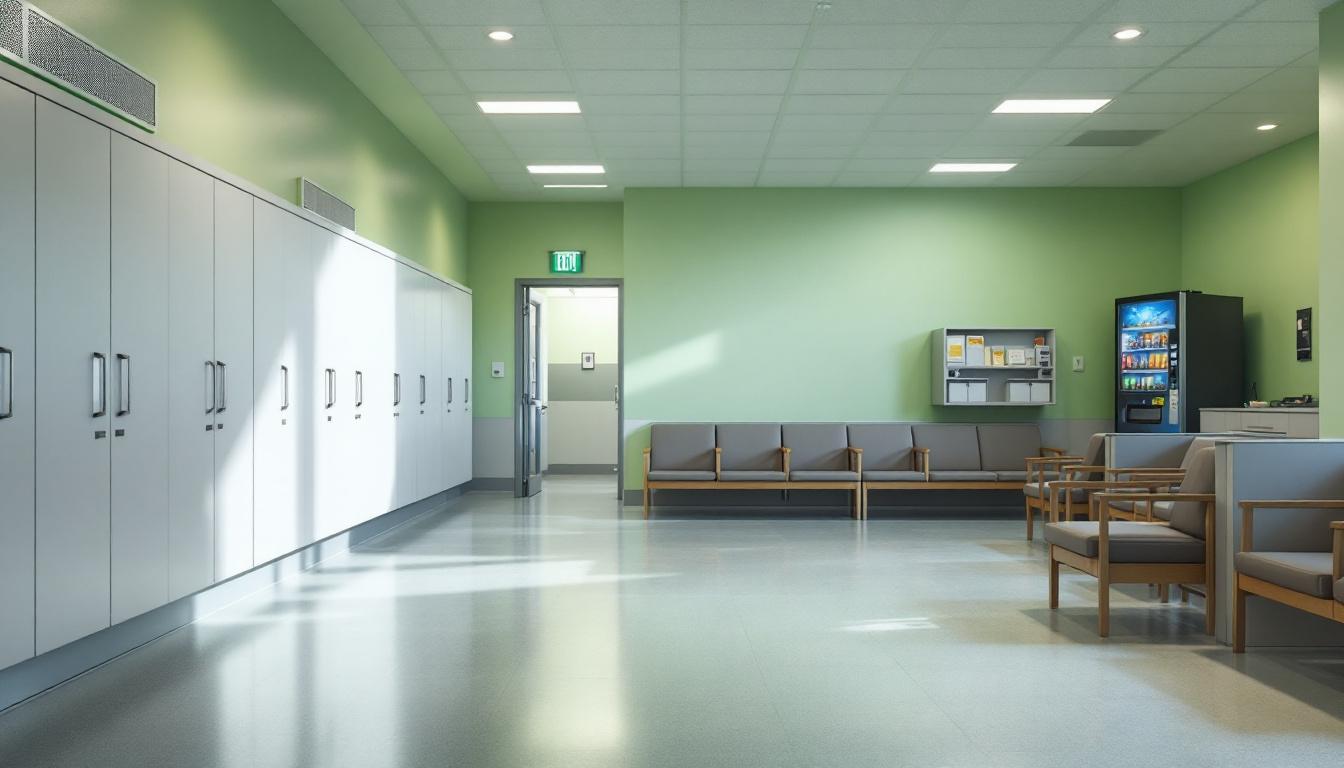 Visitation facilities and waiting area at Boonville Correctional Center
