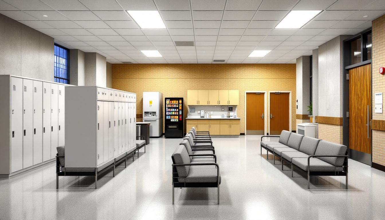 Visitation facilities and waiting area at Boonville Correctional Center