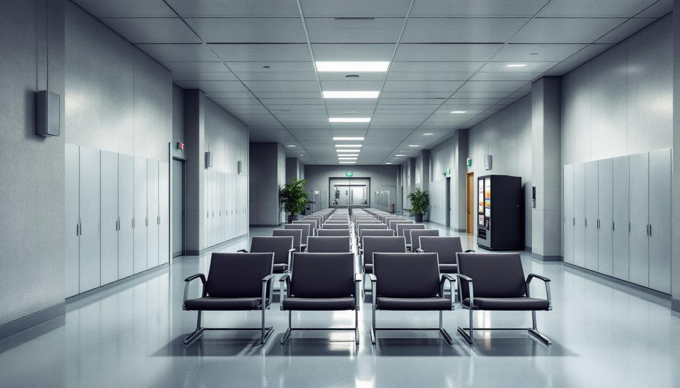 Visitation area at Western Reception Diagnostic Correctional Center