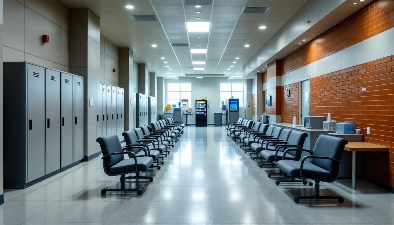 Visitation area at Henry County Sheriff's Office
