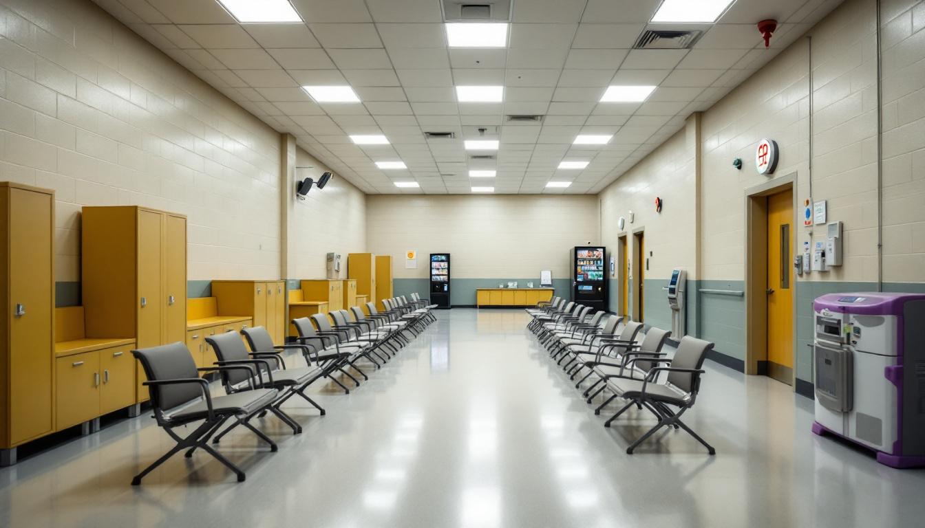 Visitation area at Buchanan County Jail