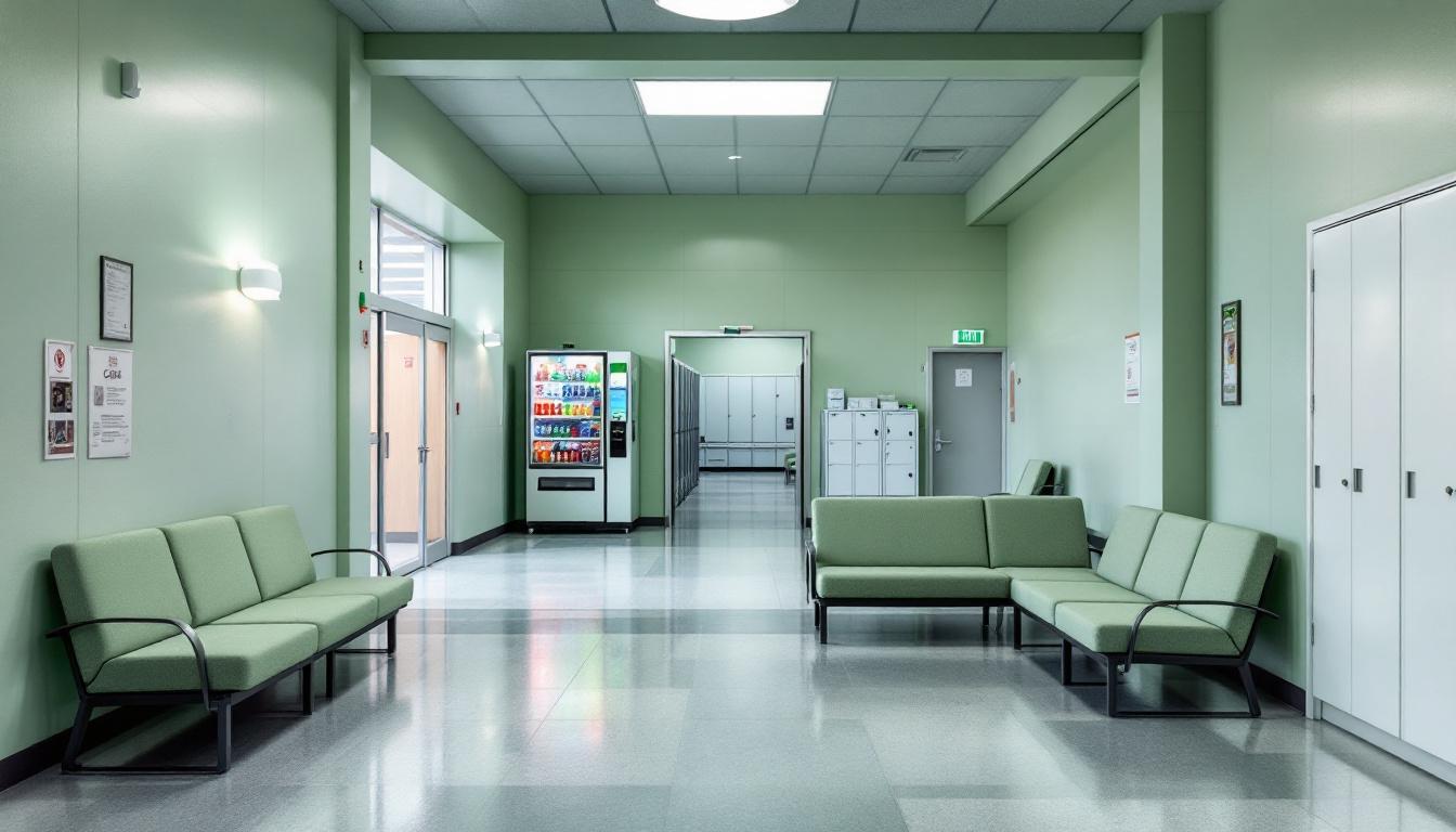 Visitation facilities and waiting area at Daviess-Dekalb Regional Jail