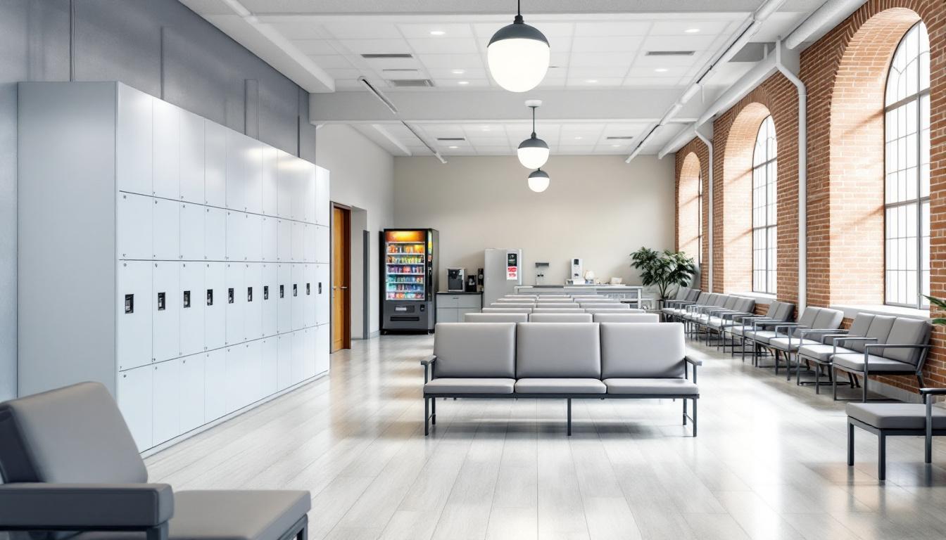 Visitation facilities and waiting area at Cremer Therapeutic Community