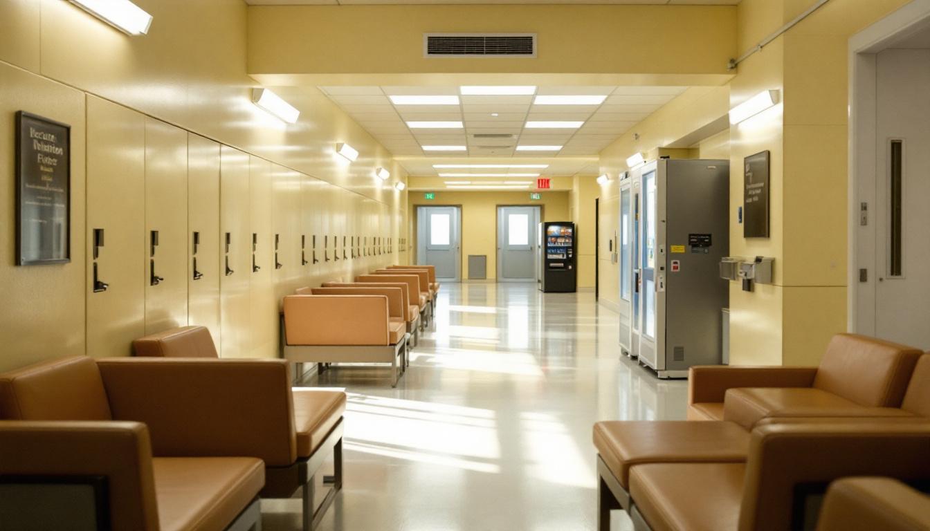 Visitation facilities and waiting area at Buchanan County Jail