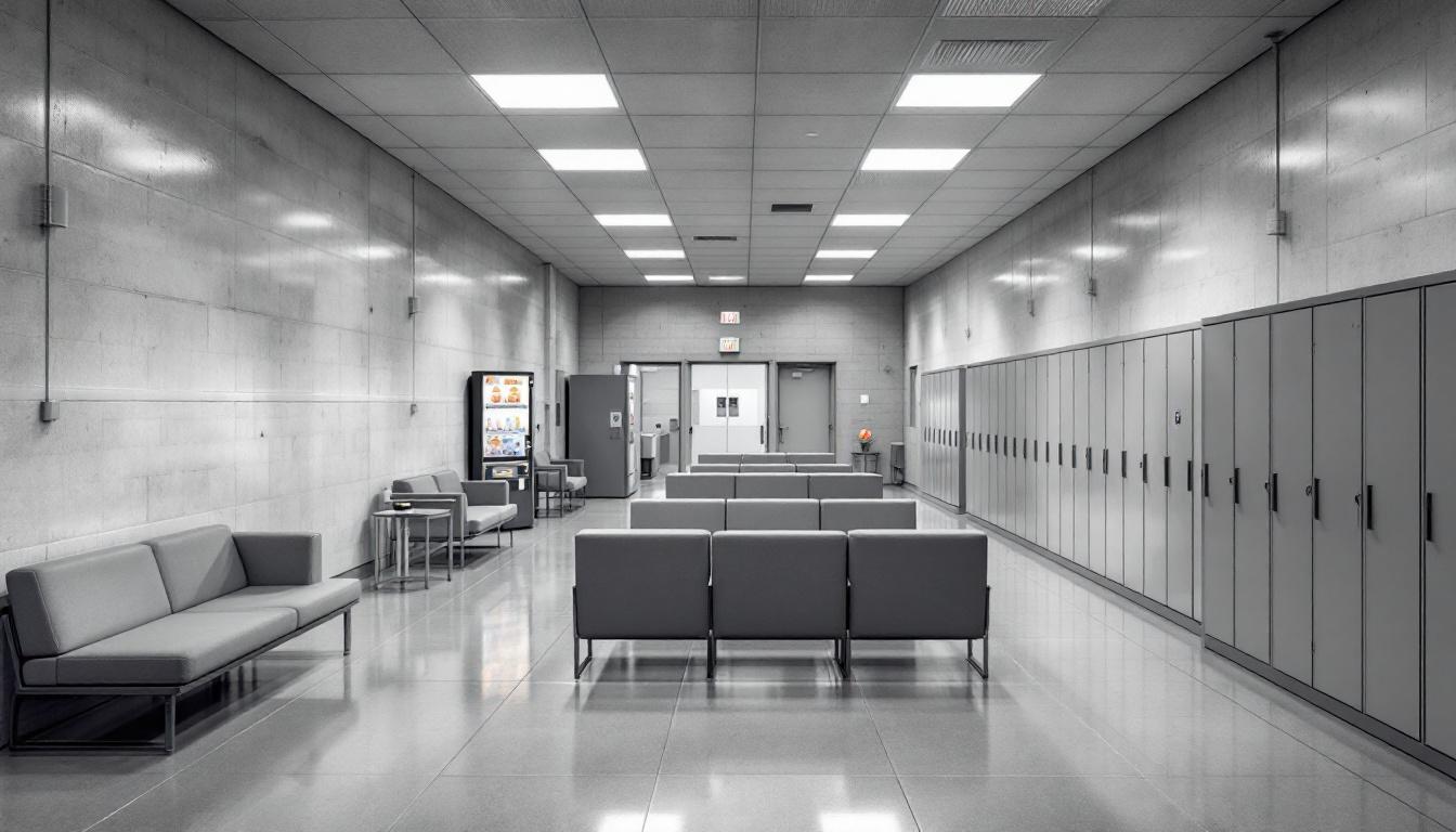 Visitation area at Farmington Correctional Center